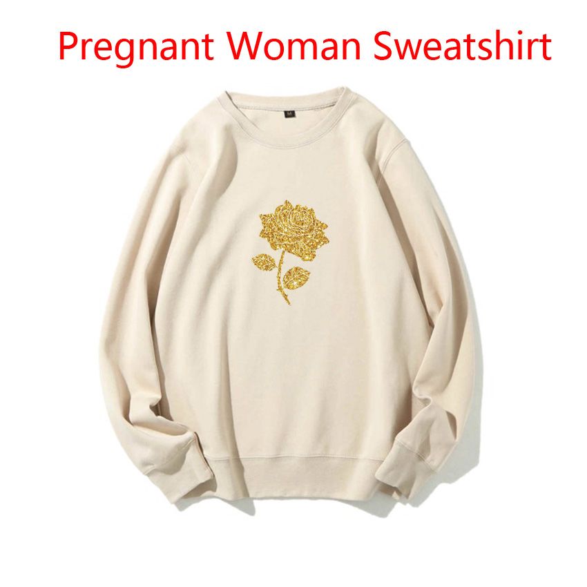Khaki 1097-Fashion Korean Version Maternity Women Sweaters Love Letter Funny Cute Sweet