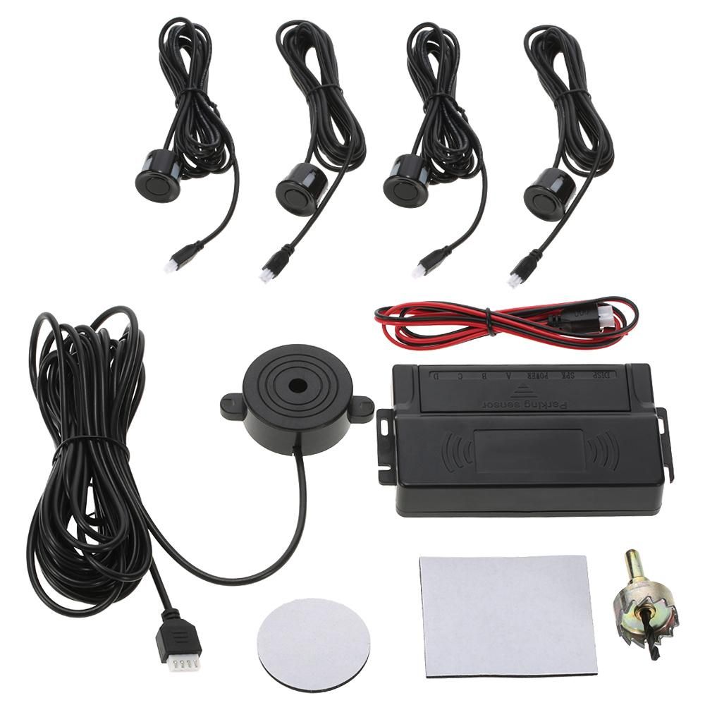 Car Auto 4-Sensor Parking Radar Kit Reverse Radar Alarm System