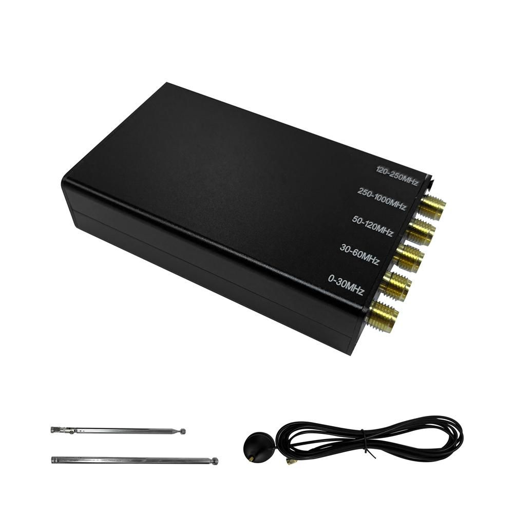 10kHz~1GHz Portable SDR Receiver RSP HF AM FM SSB CW Aviation Band Receiver Multiplatform Support Beginner Amateur Radio with Antenna