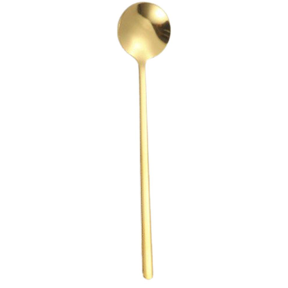 Stainless Steel  Offee Spoon Dessert I E   Stirring Spoon For Kit Hen  Afe-gold-15*3cm