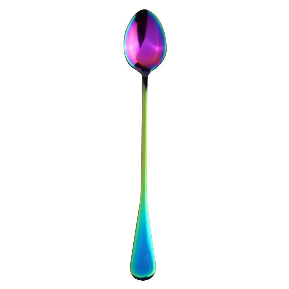Stainless Steel Long Handle Coffee Honey Ice Soup-Multicolor