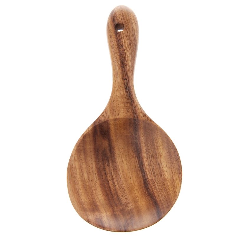 Kitchen Long Handled Wooden Rice Spoon Utensils Cooking