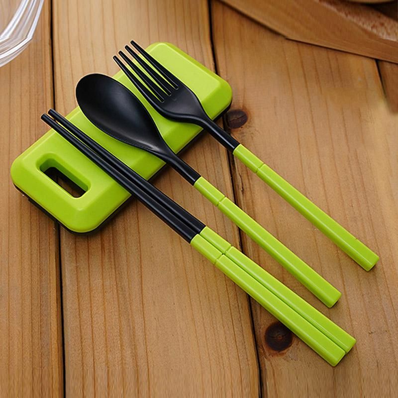New Folding Travel Dinnerware Set Tableware Cutlery Fork