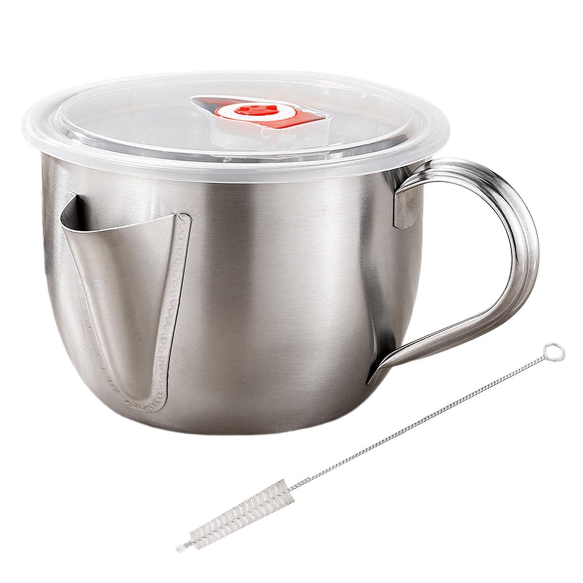 1000ML Oil Soup Seperator Stainless Steel Gravy Oil Soup