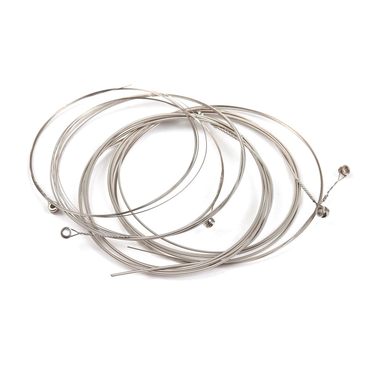 6 PCS Electric Guitar Strings (E-B-G-D-A-E) Steel Wire Strings Set Guitar Replacement Parts