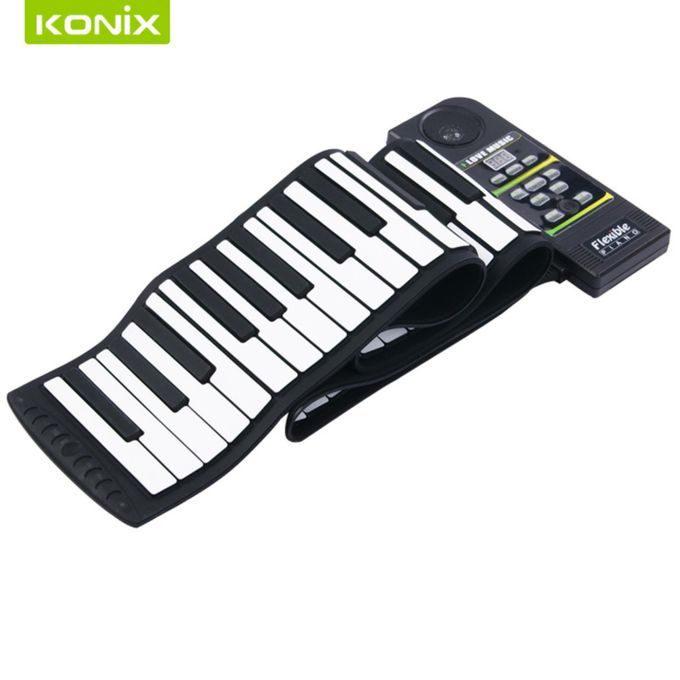 88 Keys Portable Digital Keyboard Sustain Pedal Of Soft Mini Roll Up Piano PN88S WAMKAI