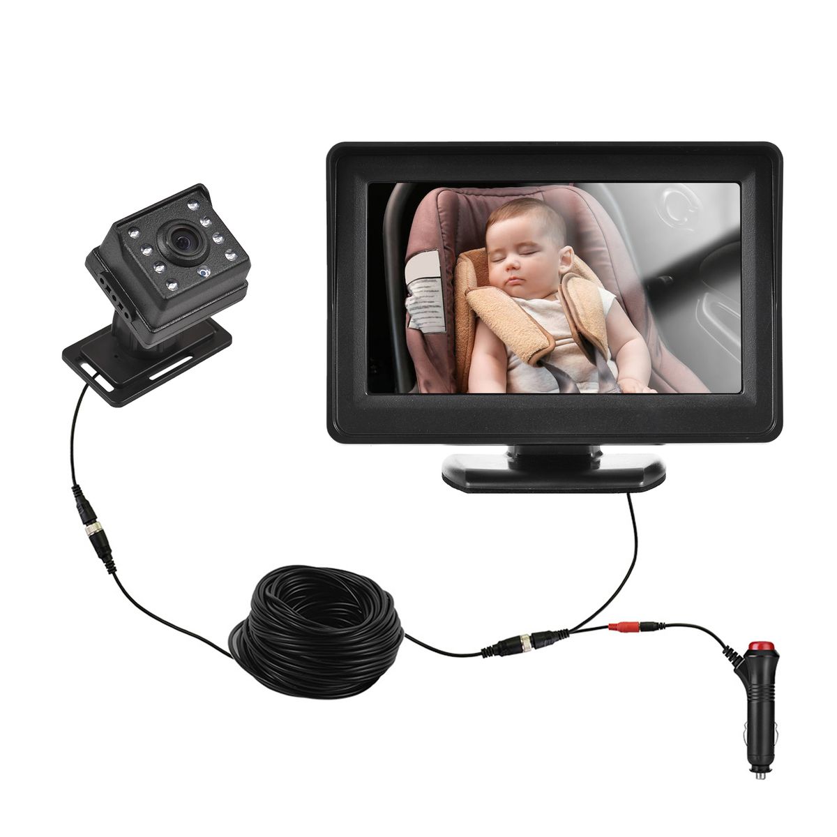 Baby Car Monitor 1080P Monitor Camera For Baby Rear Facing