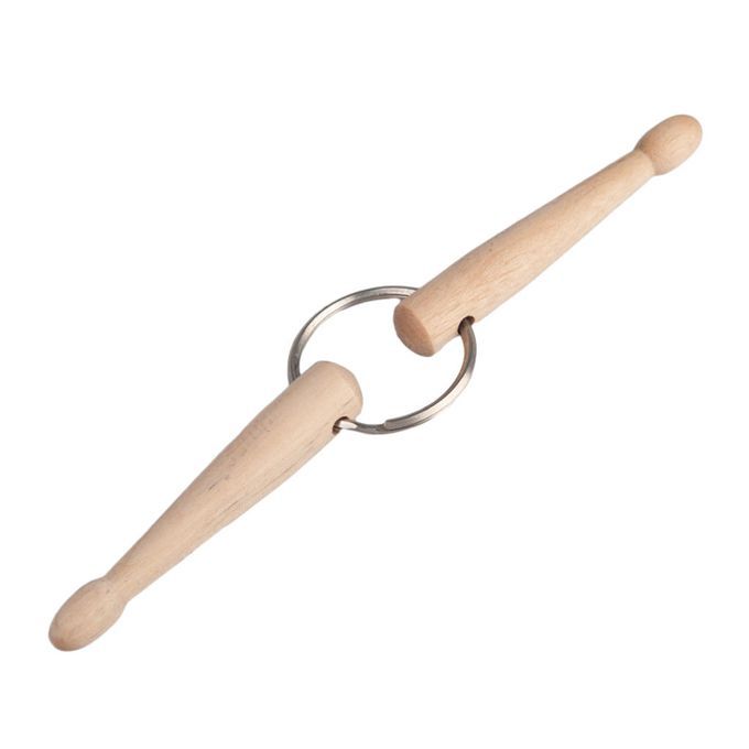 Mini Percussion Drum Stick Keychain 2 Wood Drumsticks Keychain Key
