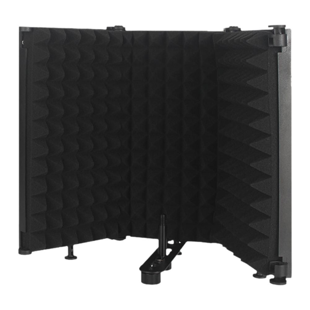 Foldable Microphone Acoustic Isolation Shield Alloy