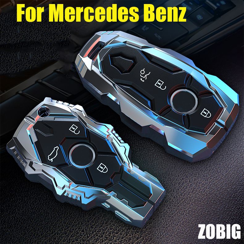 Zobig For Mercedes Benz Key Fob Cover Key Case Cover With C