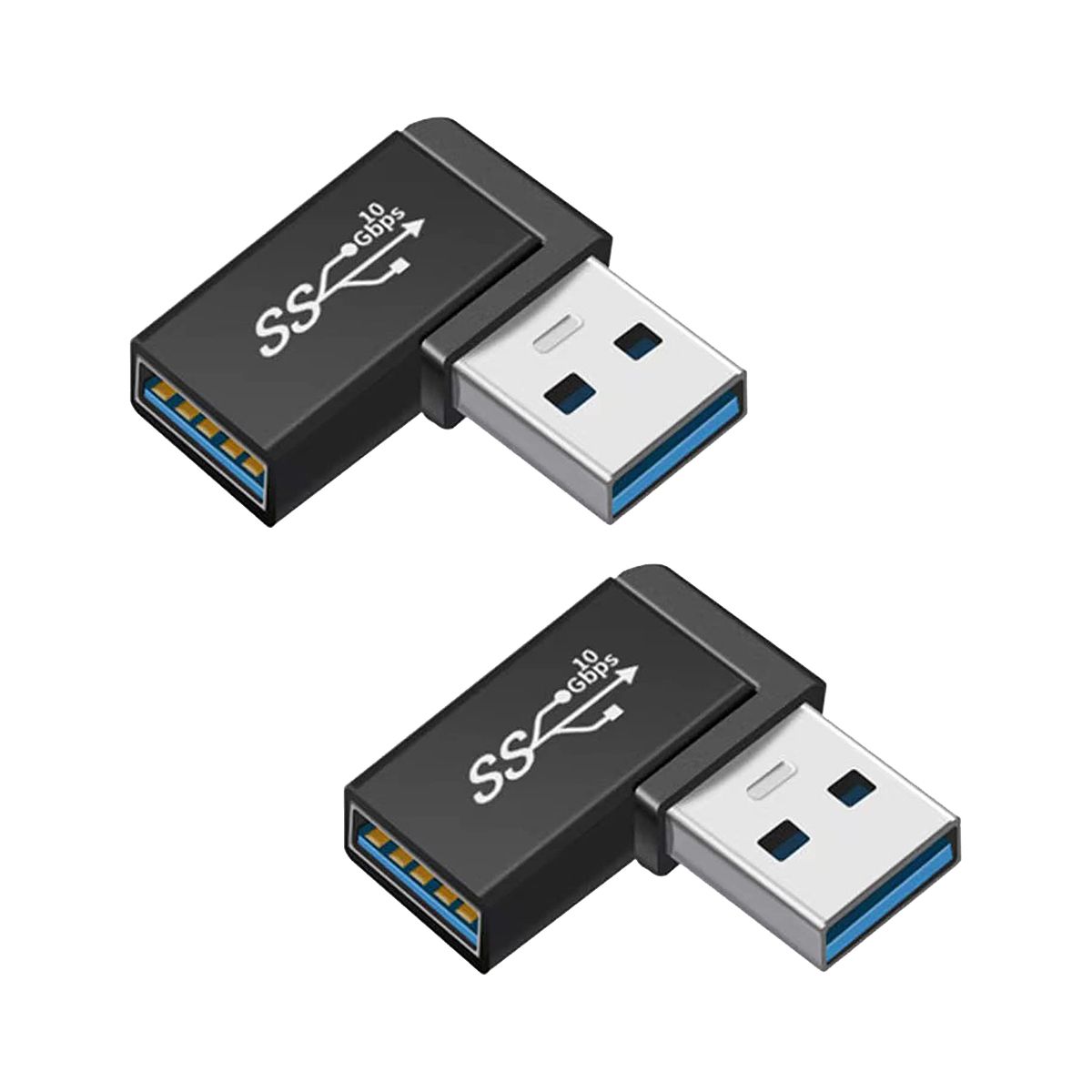 2PCS USB 30 Male to Female Expansion Adapter for Connecting Mobile  U Disk Wireless Network Card Camera