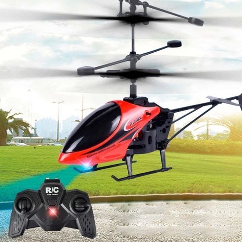 RC Helicopter With Light Electric Flying Toy Aircraft Game Adults Kids Toys Gifts