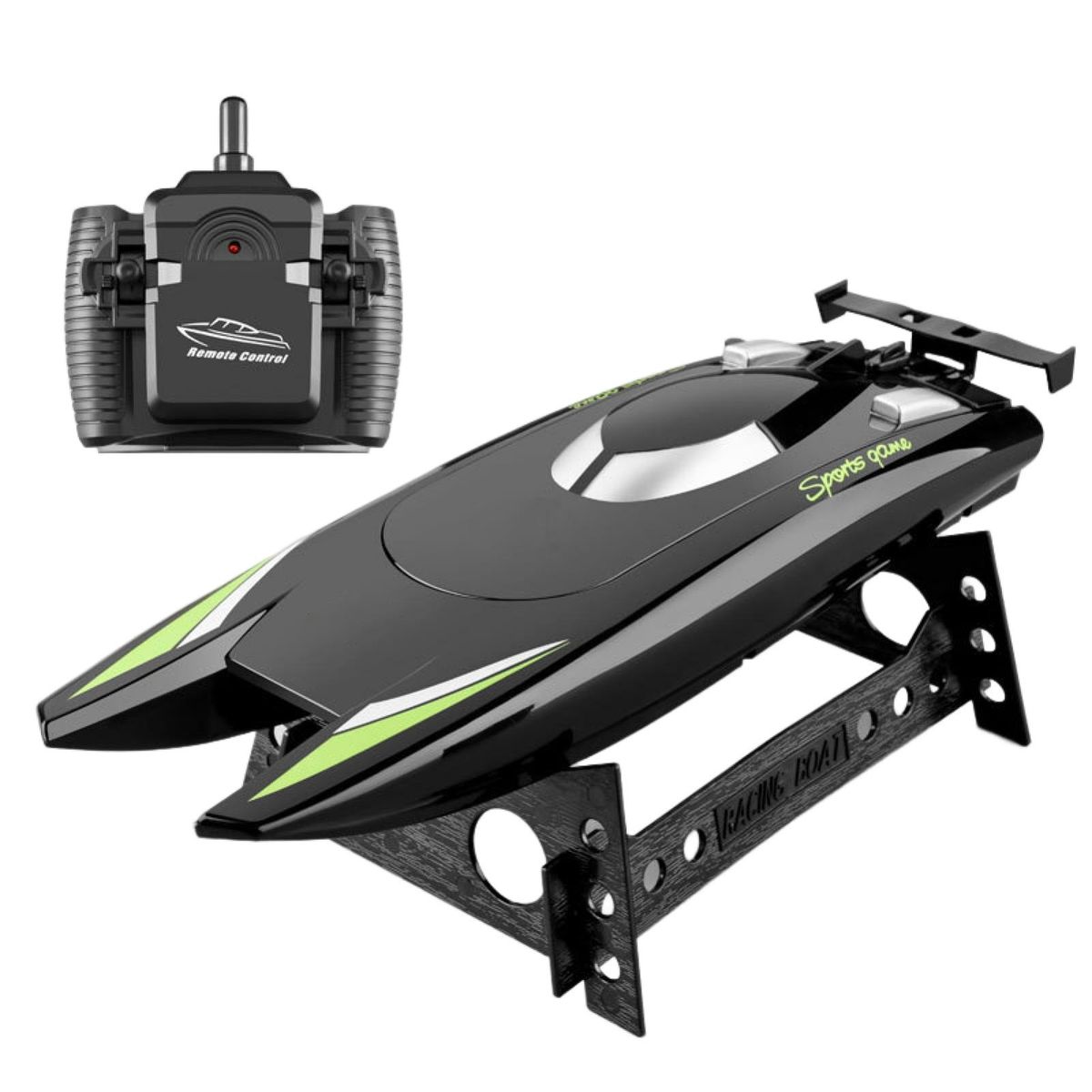 1 Set Remote Control Boat 2.4G Remote Control Speedboat Black