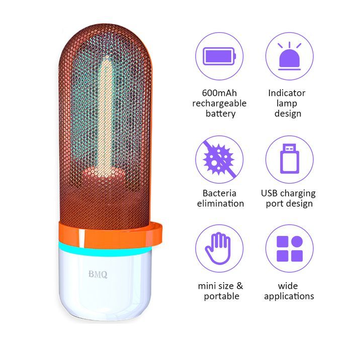 DC5 V 2.5W 185NM UV+ Ozone Sterilizing Light USB C-harging