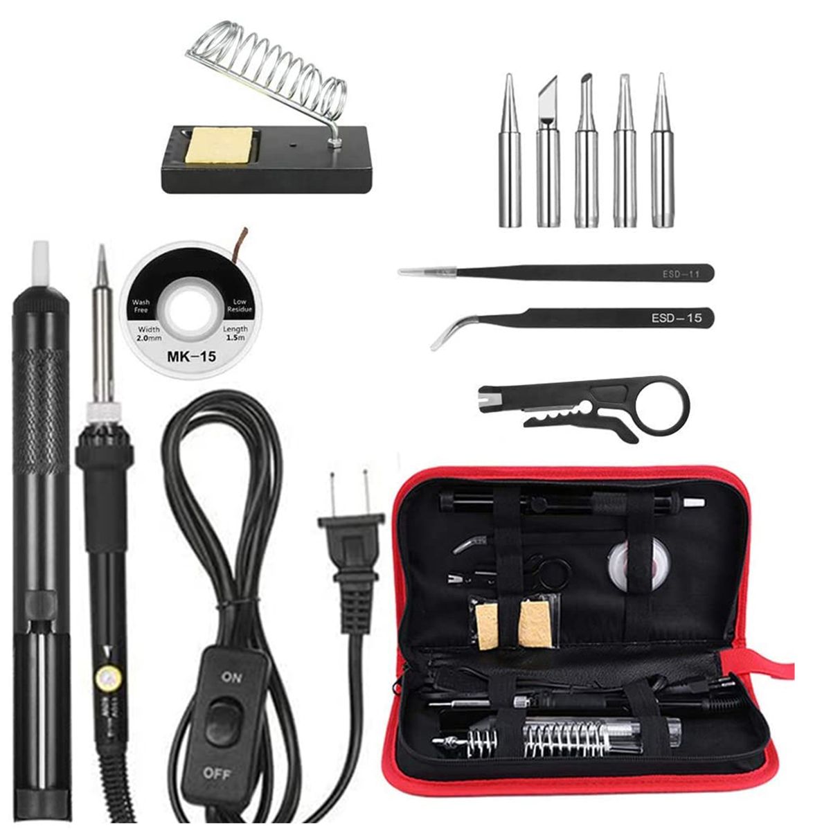 13 In 1 Soldering Iron Kit 60W Adjustable Temperature