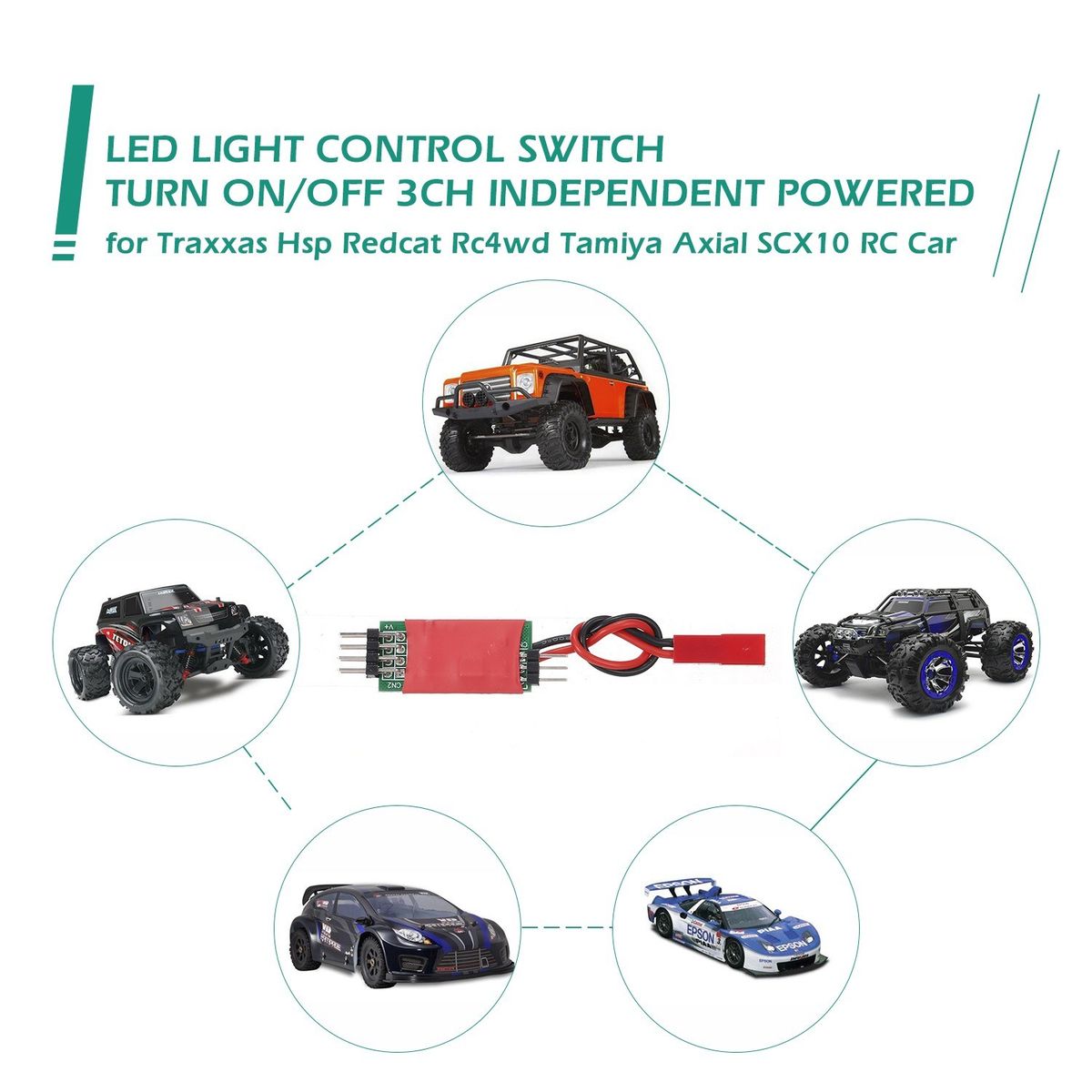 LED Light Control Switch Panel System Turn On/Off