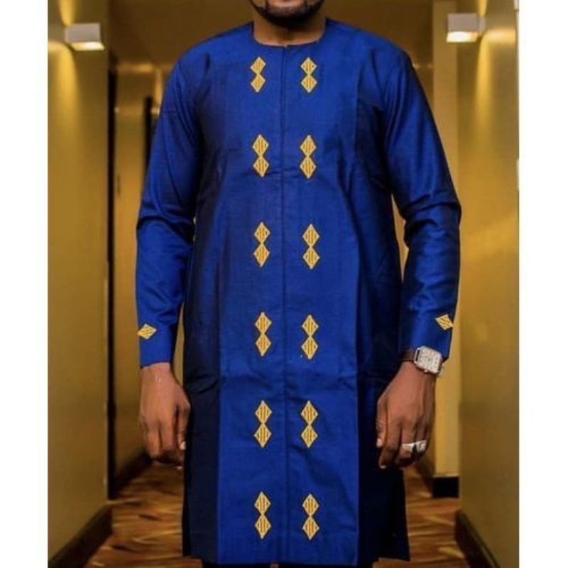 Royal Men Senator -Royal Blue With Gold Embroidery