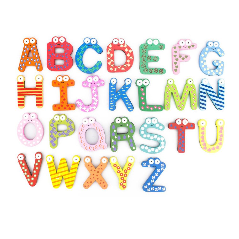 Mini Magnetic 26 English Letters Fridge Refrigerator-