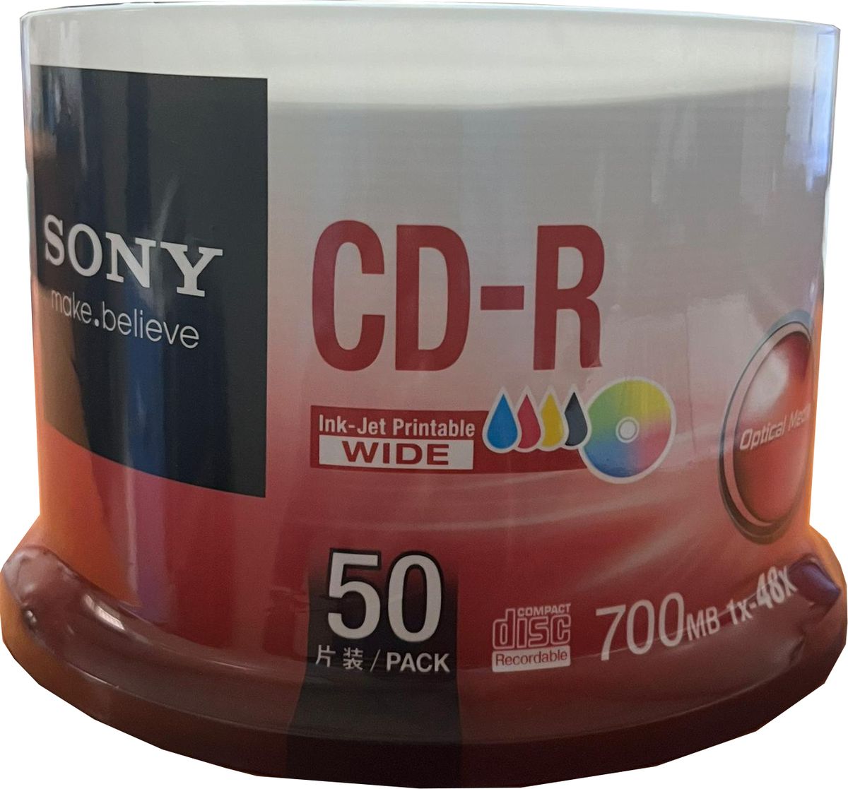 CDR 1X50CB PRINTABLE 50CD QCWP 50 PC