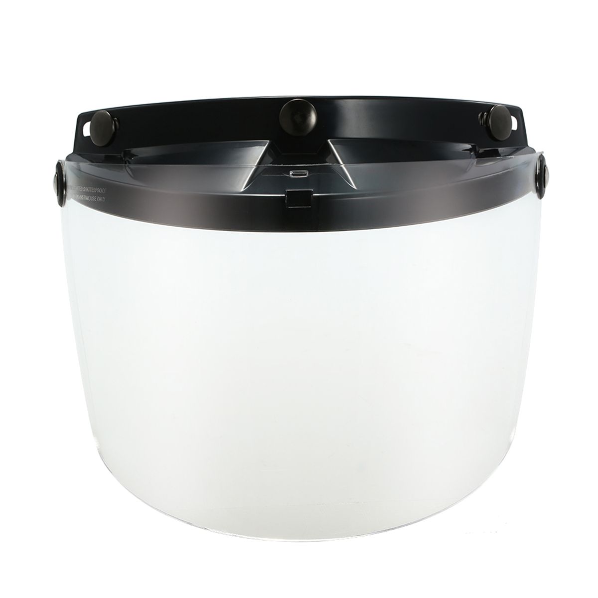 Universal 3 Snap Flip Up Visor Shield Lens For Retro Open