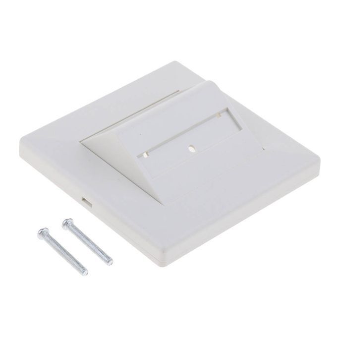 ABS 2 Sockets SC / LC Fiber  Tray Fiber Optic Wall Plate Panel