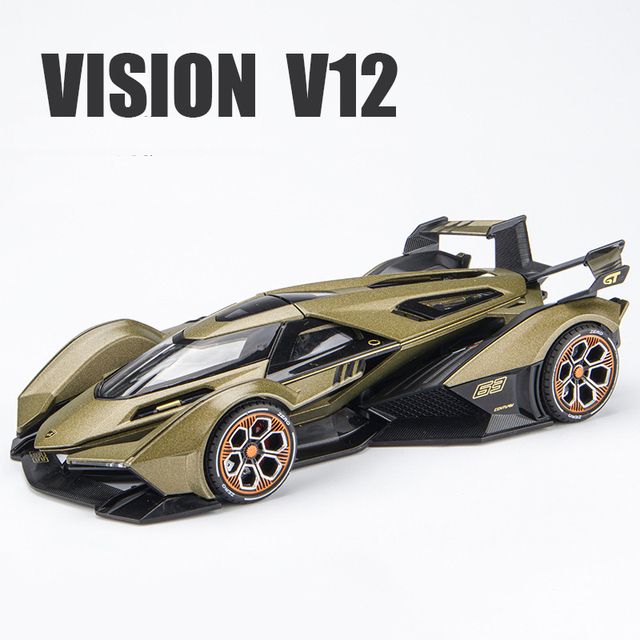 1:24 Lambos Essenza SCV12 Alloy Sports Car Model Diecast Sou