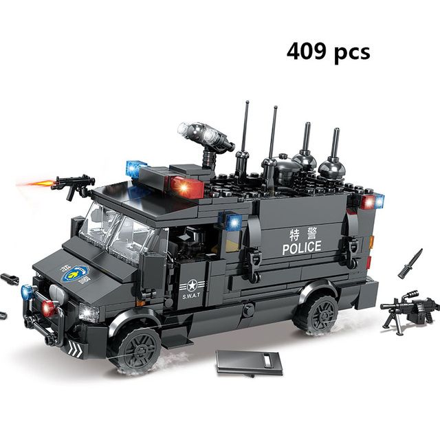 Car Panzer Tank Building Blocks Brick Toys