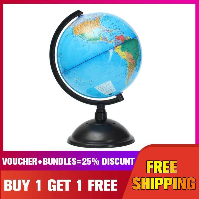 20cm Blue Ocean World Globe Map With Swivel Stand Geography Educational Toy Gift