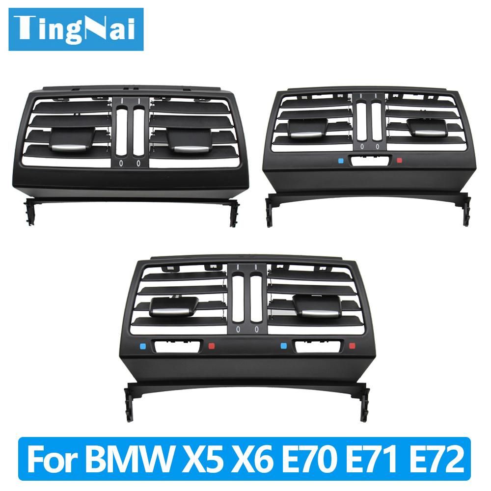 LHD RHD Car Rear Fresh Air Conditioning AC Vent Grill Outlet Cover ForBMW X5 X6 E70 E71 E72 2007-2000 13.