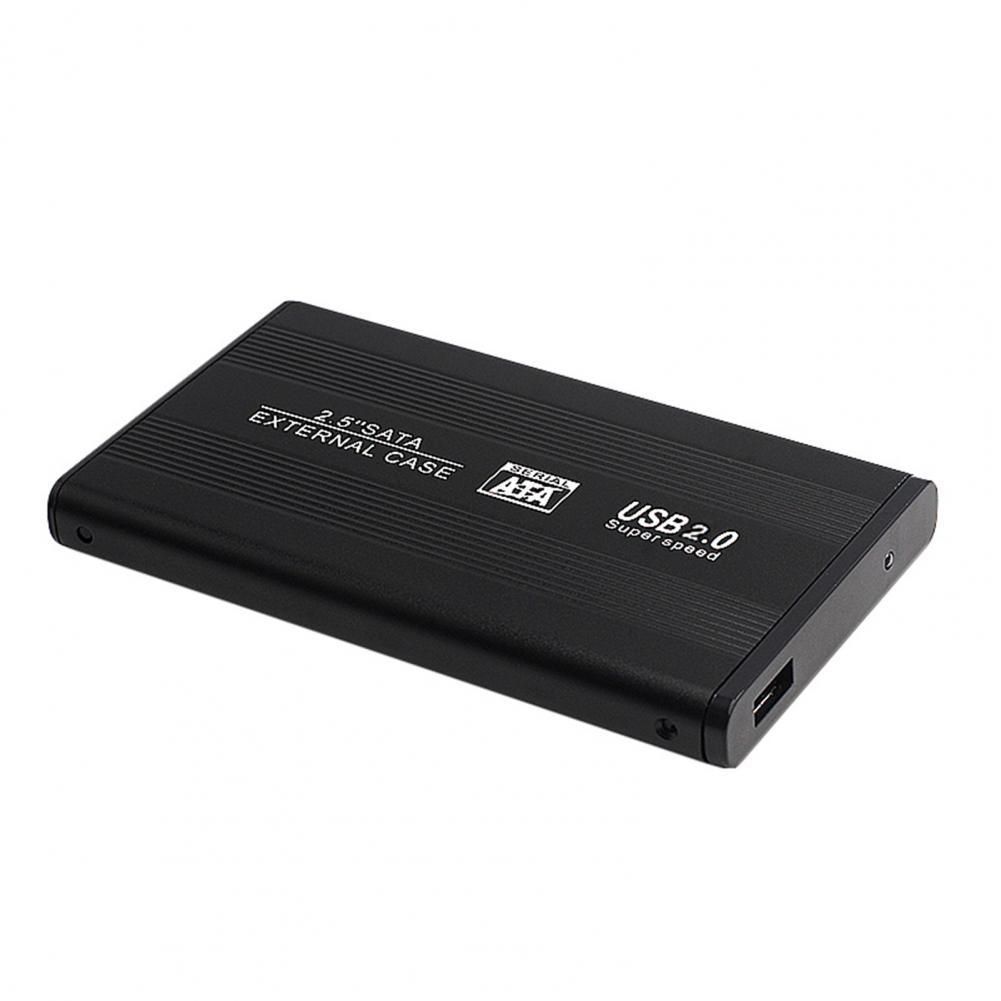 USB 2.0 Hard Disk Case HDD/SDD SATA Dustproof Aluminium Alloy 2.5 Inch External Hard Disk Enclosure For Laptop
