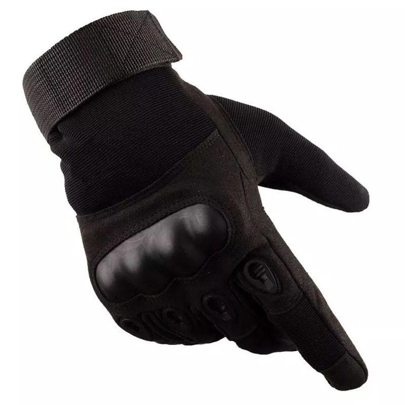 Full Finger Tactical Gloves Outdoor Climbing Training Fitness Riding Anti- Cut Wear-resistant Non-slip BreathabGloves Black M