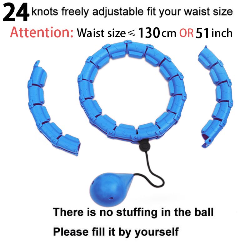 Fitness Sport Hoop Smart Upgrade Intelligent Sport Hoop Adjustable Thin Waist-Blue 24
