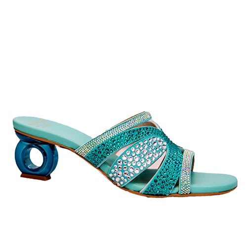 Nila & Nila - Slippers - Turquoise Blue