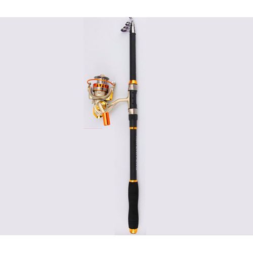 3.6m Fishing Rod + Iron Reel {includes Line And Bait/hook]