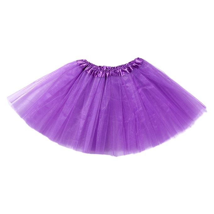 Preppy Style Women Fluffy Puffy Skirt Ballerina Ballerina Purple
