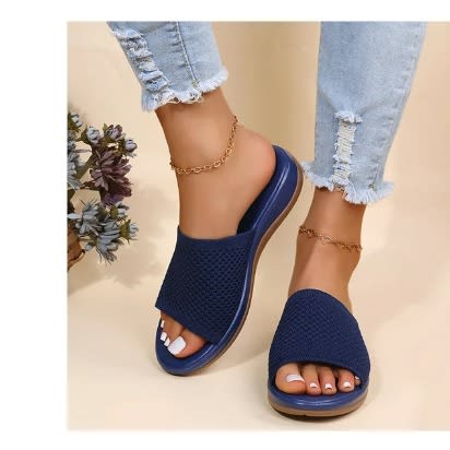 Comfortable Slides Slippers -  Blue