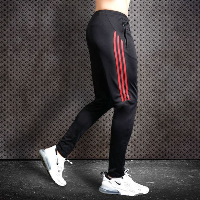 -Men -Running -Pants -Soccer -Training Red_M(155-160cm)