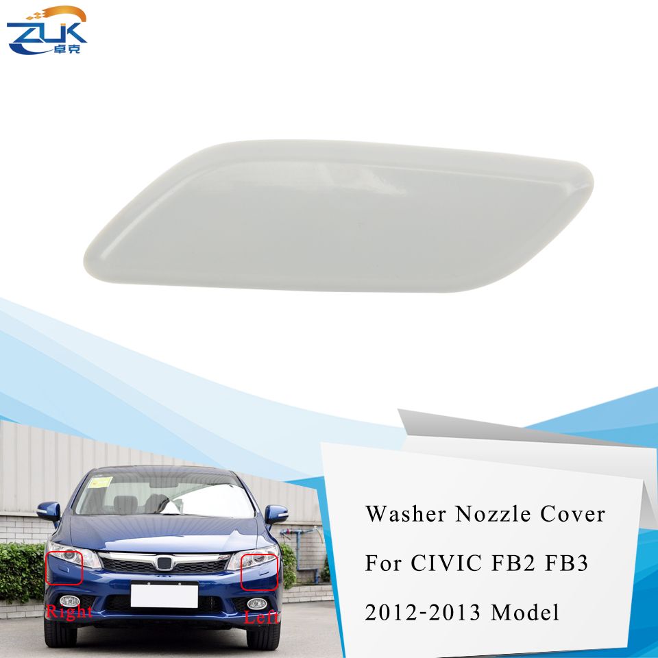 ZUK Headlight Washer Nozzle Cover For HONDA CIVIC 2012 2013