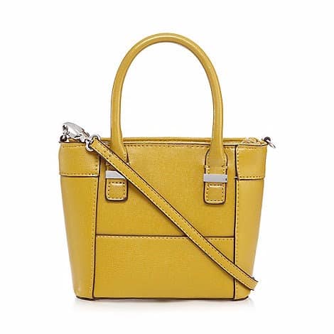 Structured Small Grab Bag - Lime Yellow