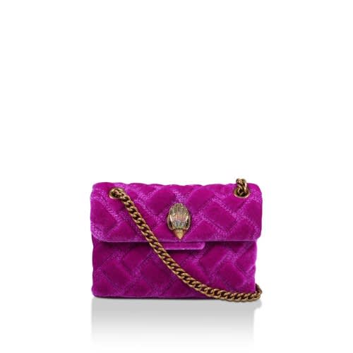 Velvet Kensington Mini Bag – Fuchsia
