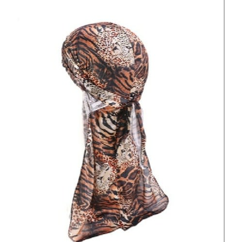 Silky Leopard Print Camouflage Durag
