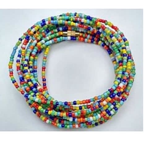 Multicolor Waist Beads - 10 Pieces