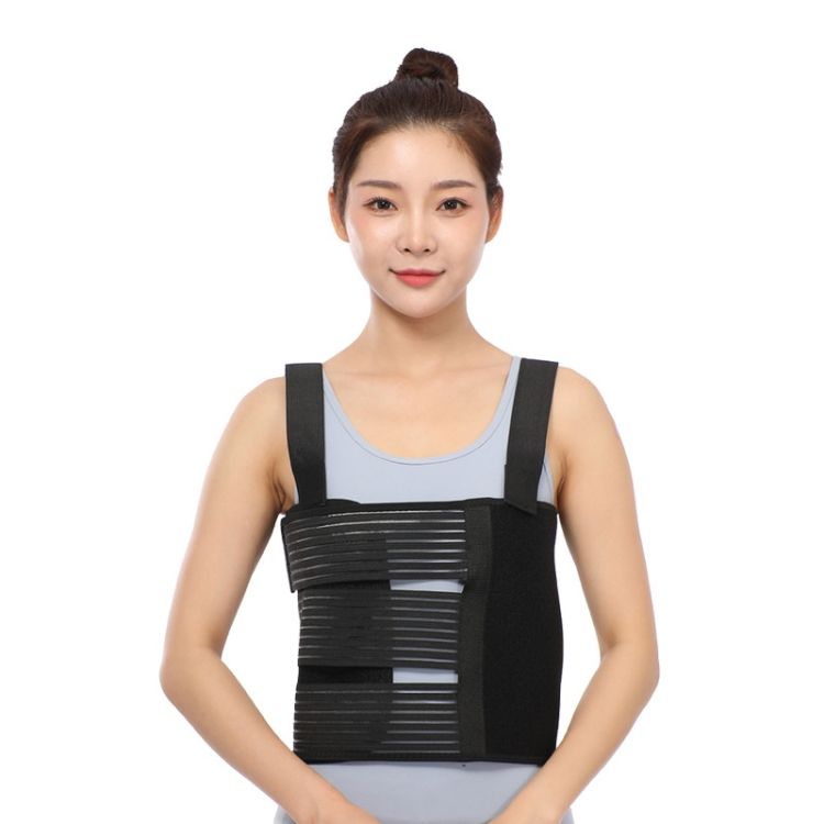 Shoulders Three Piece Breast Straps Elastic Rib Strap M