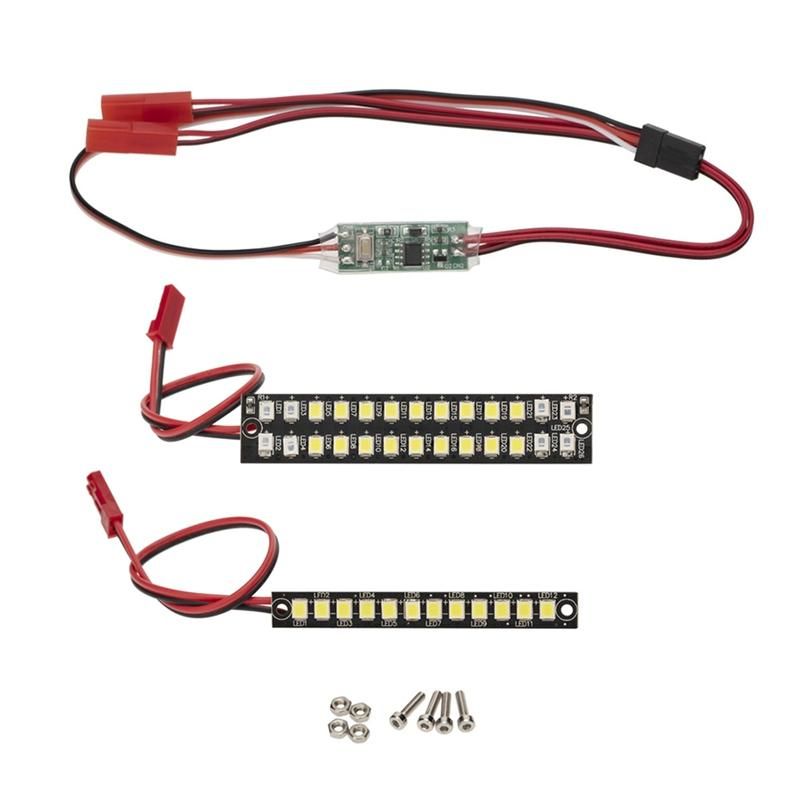 70mm 58mm Waterproof Front Rear Bumper Led Light Bar Upgrade Accessories for TRAXXAS 1/10 MAXX RC Car