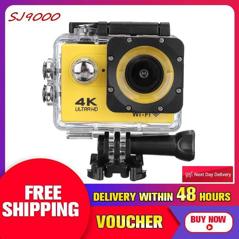 SJ9000 Wifi & Remote 1080P 4K HD Sport Action Camera DVR DV Camcorder Waterproof NEW Yellow