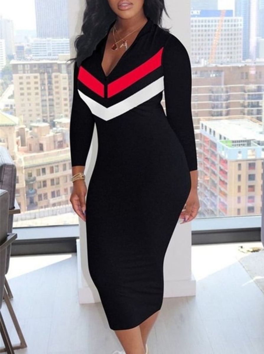 Lynda Black Fitted Classy Dress