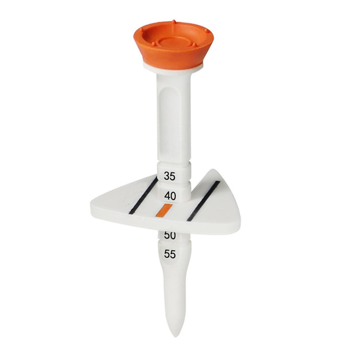 Big Head Golf Tee Premium Adjustable Golf Tee Reduce Friction Big Head Orange
