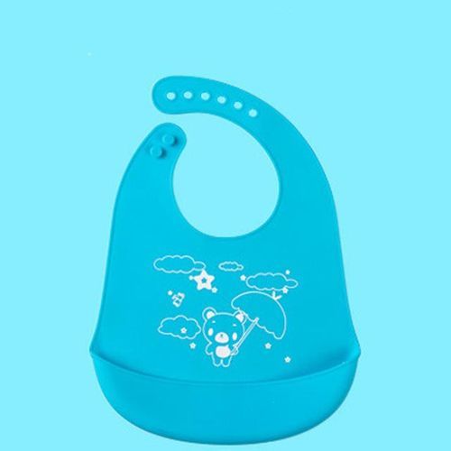 4PCS BalleenShiny Baby Waterproof Soft Silicone Bibs