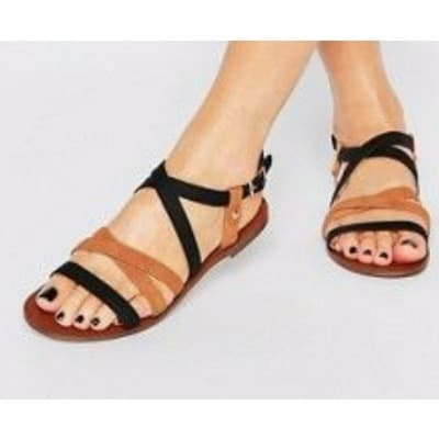 Classic Female Black Brown Sandals