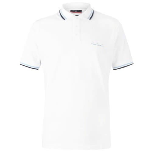 Men's Tipped Polo Shirt - White